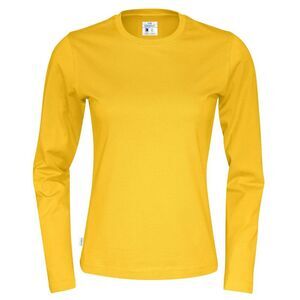 Cottover Womens/Ladies Long-Sleeved T-Shirt / Yellow